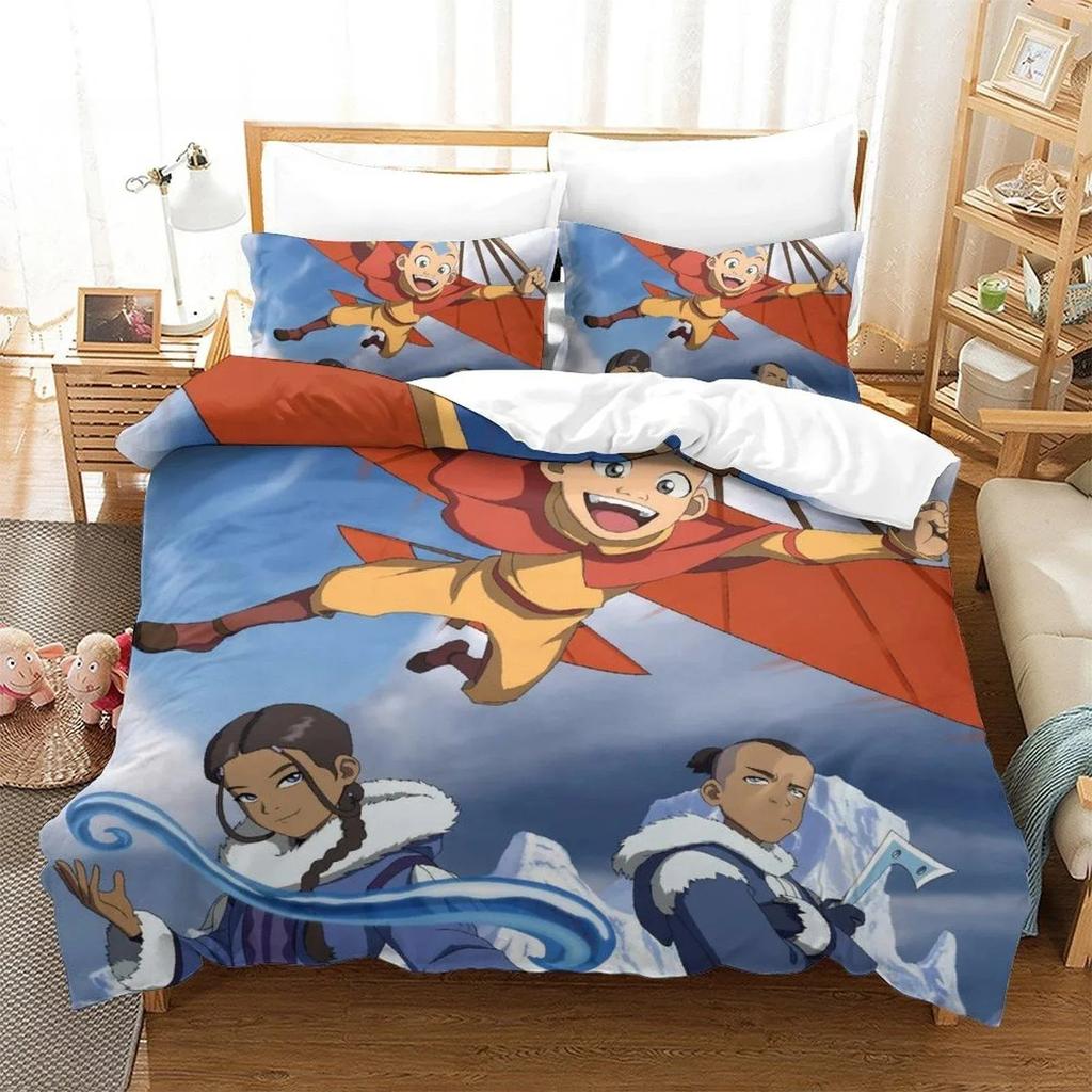 New Avatar The Last Airbender Beding Set Single Twin Ful Quen King-Sized Dimensionsd Dimensions Bed Linen Set Adult People Bedrom Duvet cover Sets