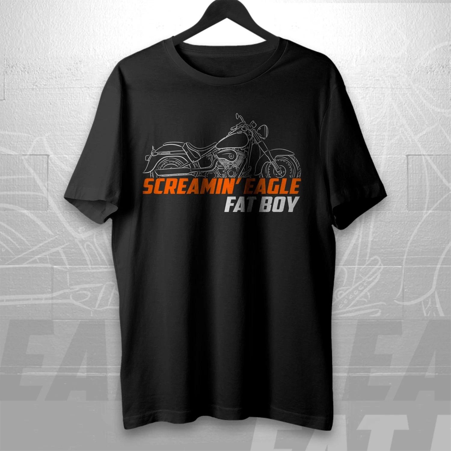 

Harley-Davidson Screamin’ Eagle Fat Boy FLSTFSE Motorcycle T shirt for Riders S