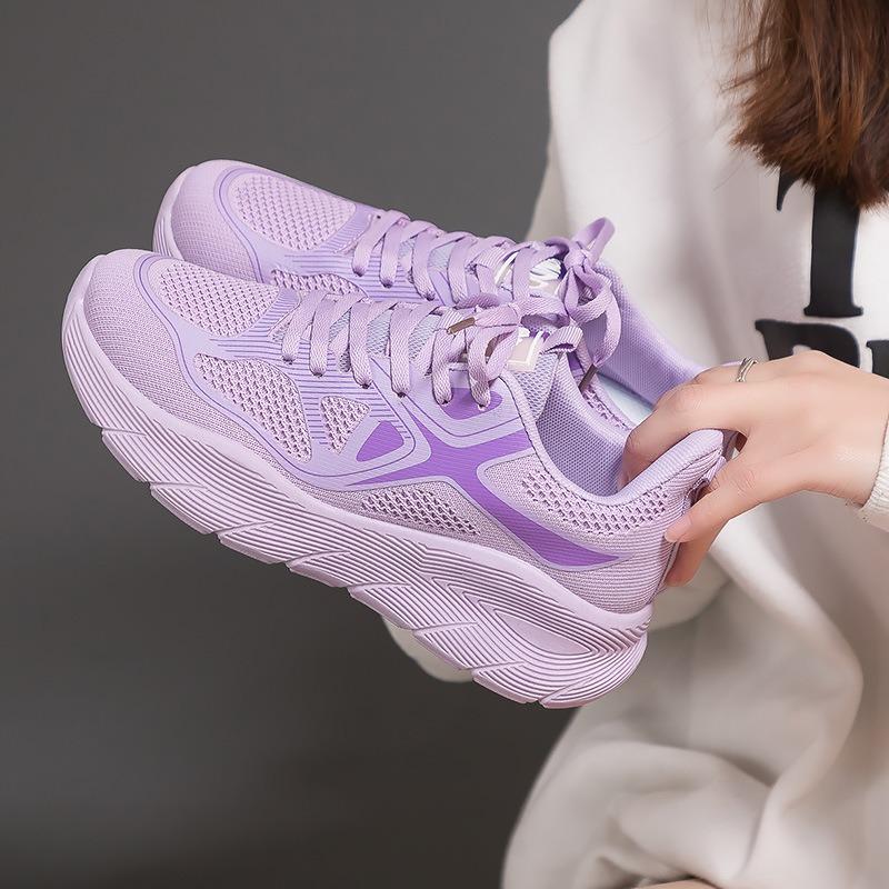 Mesh Athletic Sneakers Lightweight Breathable Thick Sole Running Shoes for Sports and Daily Wear