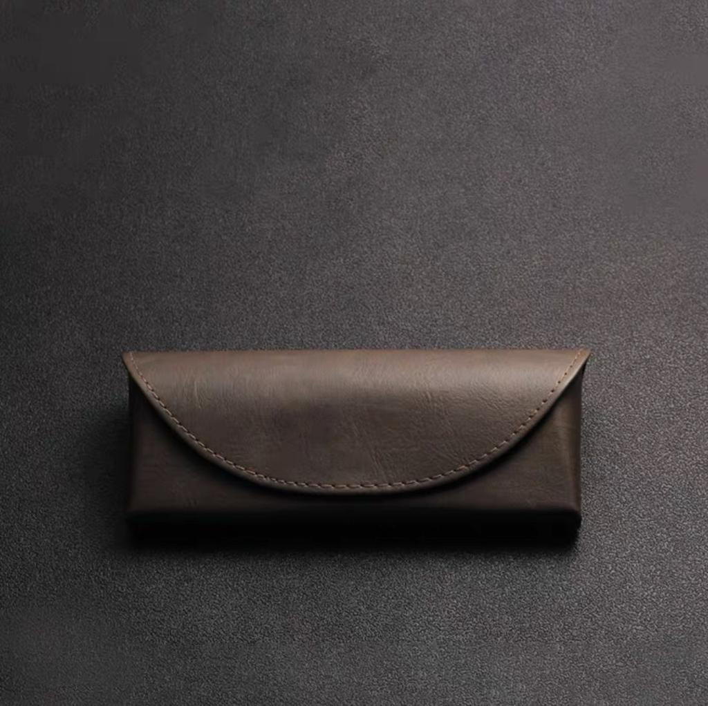 Sunglasses Leather Retro Glasses Case, Classic Travel Glasses Case For Women, Men And Children Eyeglass Case Sunglass Organizer