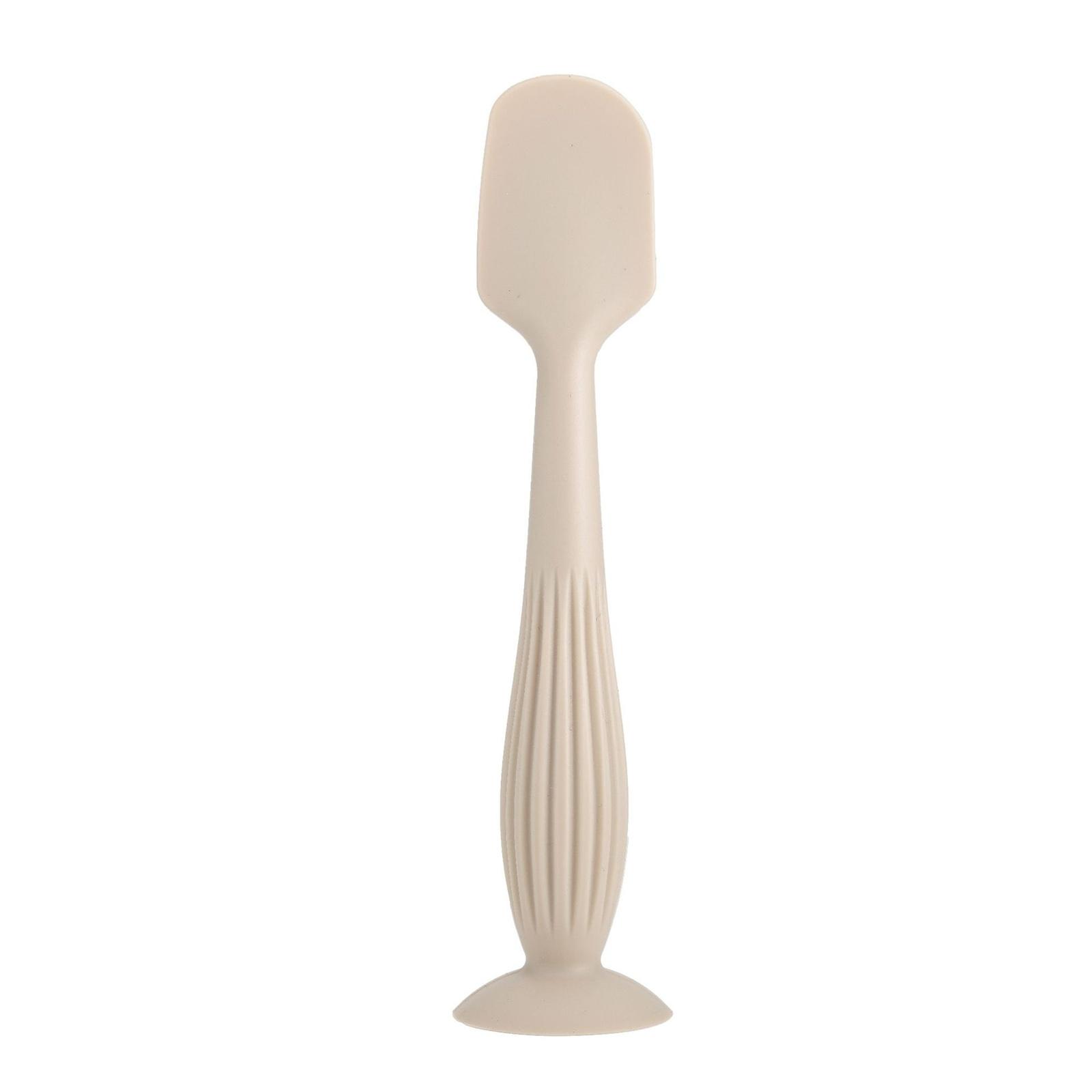 

Аппликатор для детского крема от опрелостей Easy Clean, силиконовый скребок, шпатель для нанесения пасты на ягодицы с подставкой-присоской бежевый