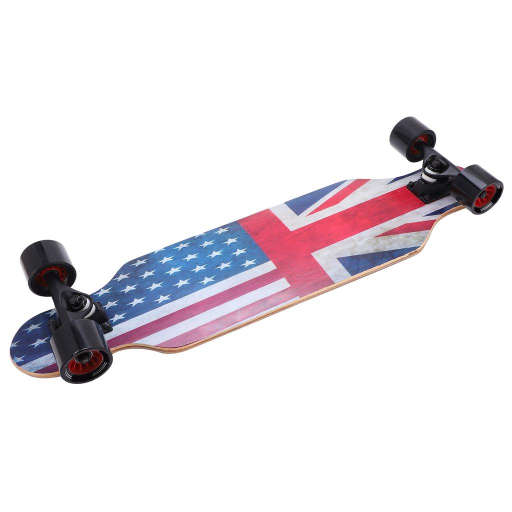 Patineta profesional de cuatro ruedas para adultos con diseño de bandera americana PUENTE