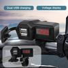 Waterproof Motorcycle USB Charger 2-Port + Voltage Display - Quick Charge 3.0 for Harley, Cruisers, Motorbike Accessories