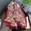 Spring Autumn Long Scarf For Women Retro Versatile Paisley Printed Sun Protection Windproof Shawl Luxury Foulard Hijabs