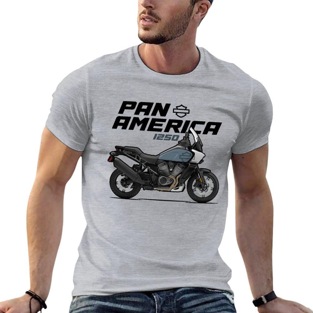 HD Pan America 1250 - Grey T-Shirt graphic shirts summer tops quick drying anime stuff mens white t shirts