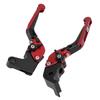 Palancas de embrague plegables para motocicleta, de aleación de aluminio CNC 6061, para YZF R1, R6 y R6S, color rojo.