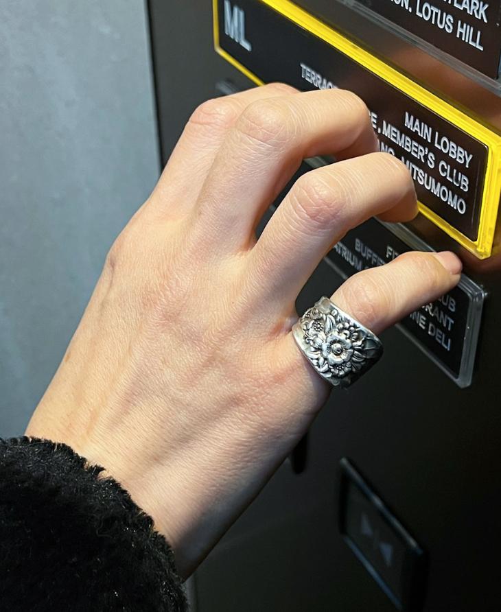 Abitmor Paisely Spoon Ring