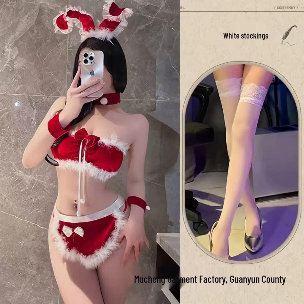 Mu Cheng Red Bunny Girl Lingerie Set - New Year & Christmas Edition