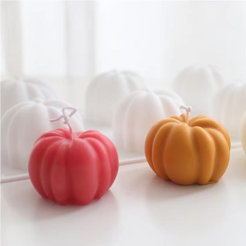 Pumpkins Molde Silicone 3D Candle Making Candle Molds for Candles Making Soap Mold Candle Mold Silicone for Wedding Wax Seal MO5