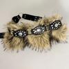 Punk Rivet Fur Belt, Western Cowboy Style Fur Belt, Unique and Versatile New Style