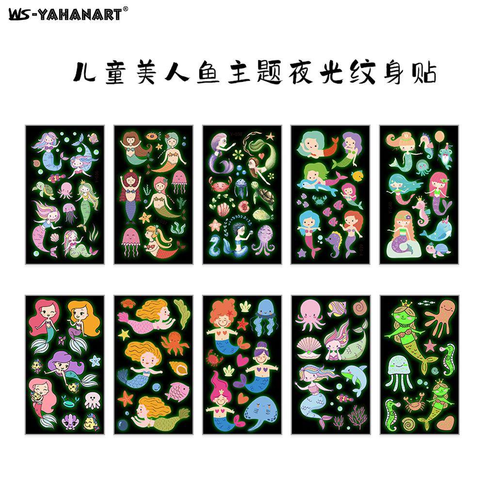 Pink Vintage Girl Waterproof Tattoo Sticker, Girls Party Children'S Makeup Face Sticker Set