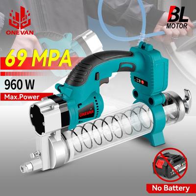 10000PSL Akülü Şarj Edilebilir Elektrikli Gres Makinesi Makita 18v Pil İçin Yüksek Basınçlı Araba Yağlama Yağı Aleti