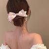 Korean Style Polka Dot Acrylic Bow Hair Clip - Sweet, Simple, and Fashionable Duckbill Clip Hair Accessory