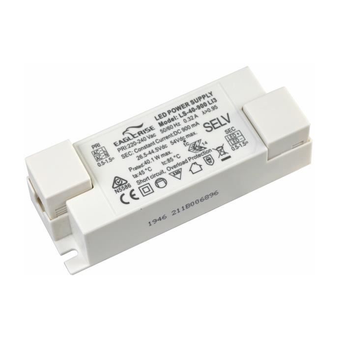 Eaglerise Transformateur LED 900mA 25W 30W 40W Sans Scintillement Courant Constant pour Lampe de LED Bloc d'Alimentation Driver LED