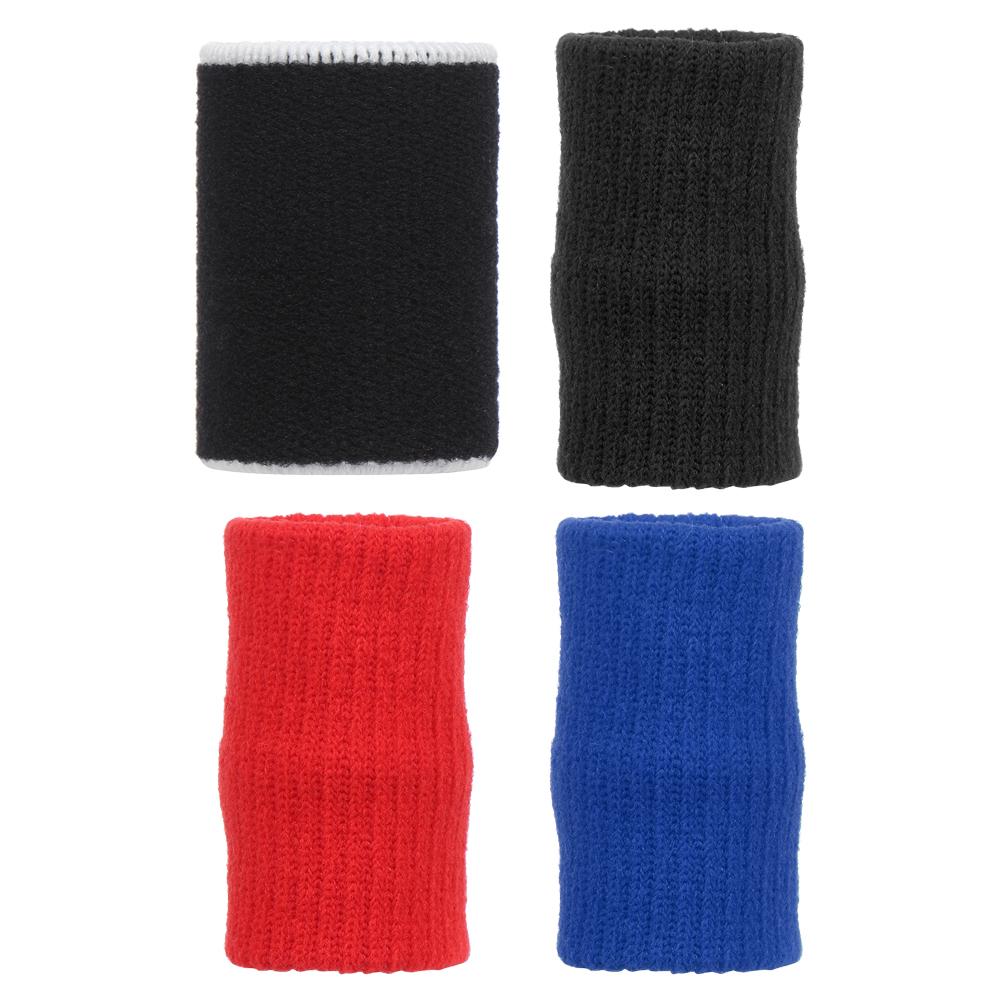 

Stretchy Sports Safety Sports Finger Sleeves Finger Protection Arthritis Support Finger Guard 5pcs чорний