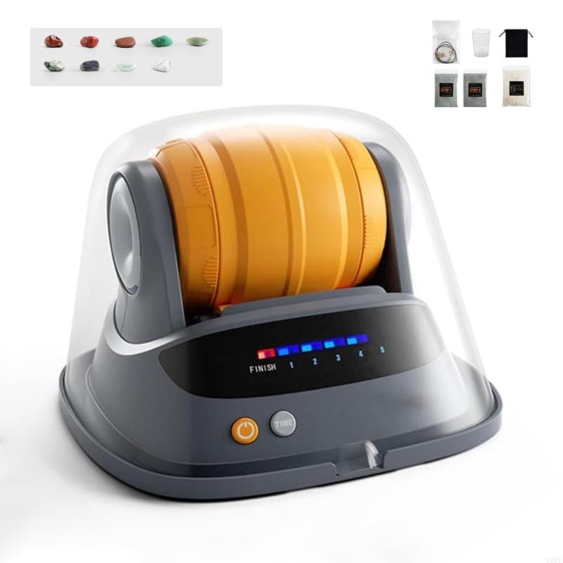Educational DIY Stone Polishing Machine With Electric Roller For Kids Hands On