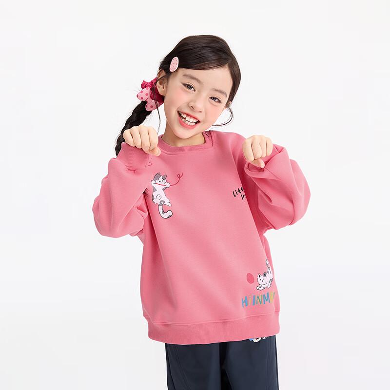 Inman Girls Cartoon Print Crewneck Sweatshirt