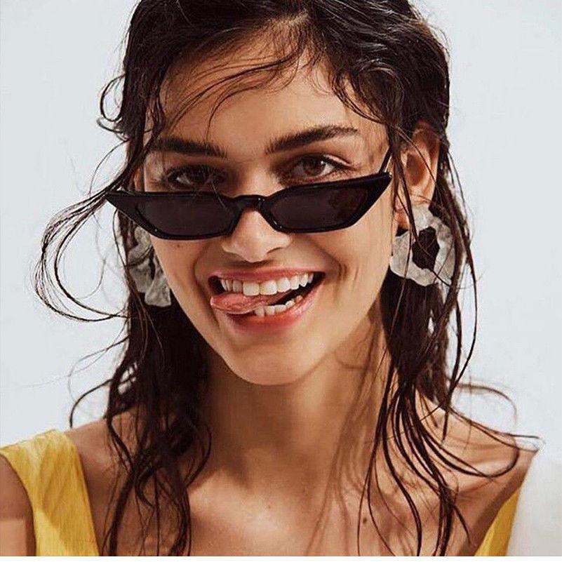 Trendy Women Cat Eye Design Sunglasses With Retro Small Eyeglass And Uv Protection