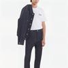 Maison Kitsune Ss23 Logo Print Crew Neck Short Sleeve T-Shirt Men Tops White KM00101KJ0008-P100