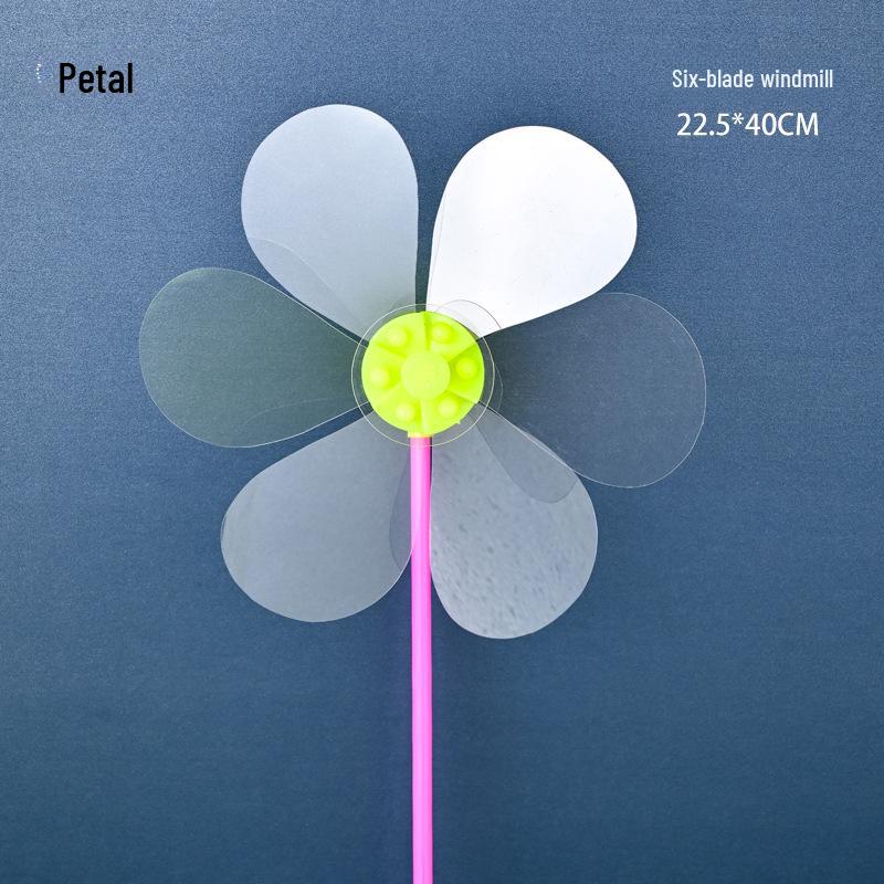 Large Transparent PVC Rotating Windmill - DIY Handmade for Children Outdoor Decoration