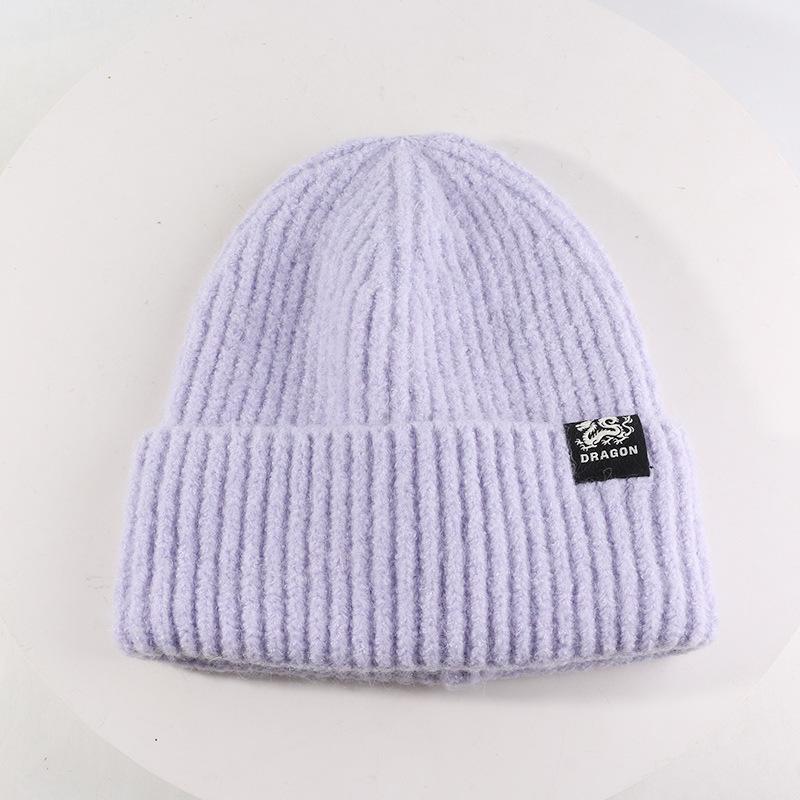 All match Warm Wool Hat Outdoor Cold Protection Ear Protection Cold Hat Showing Face Small Knitted Hat Pullover Cold Hat