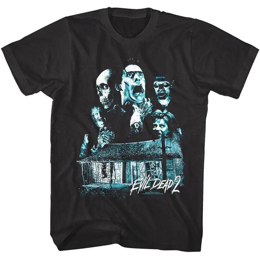 Evil Dead 2 Ash the Haunted Cabin Men T Shirt XL