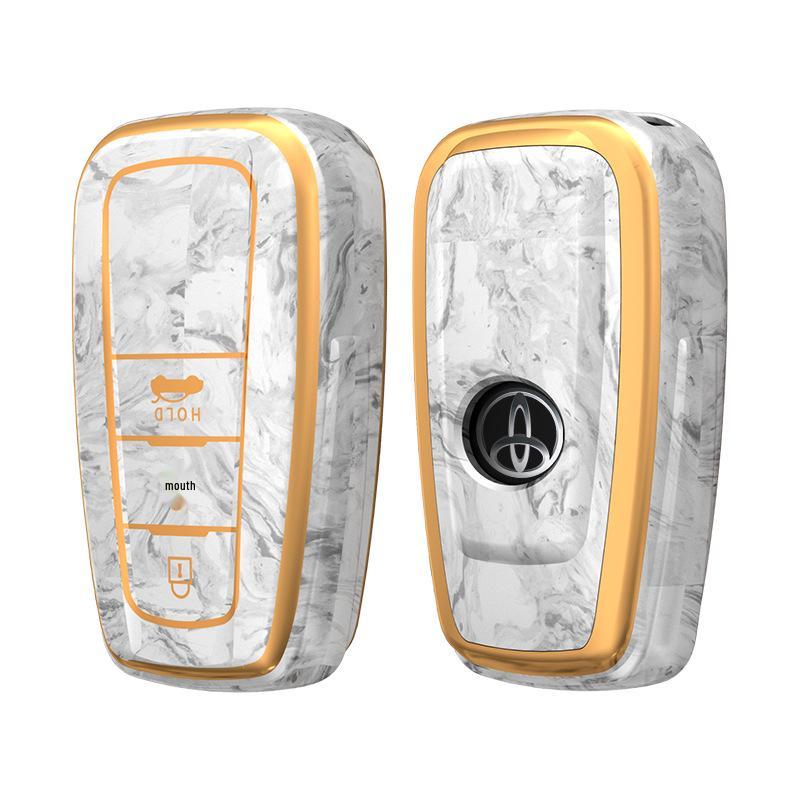 Chinese Style Key Case for Toyota Camry, Prado, Avalon, and Yize - Full Coverage Protective Cover