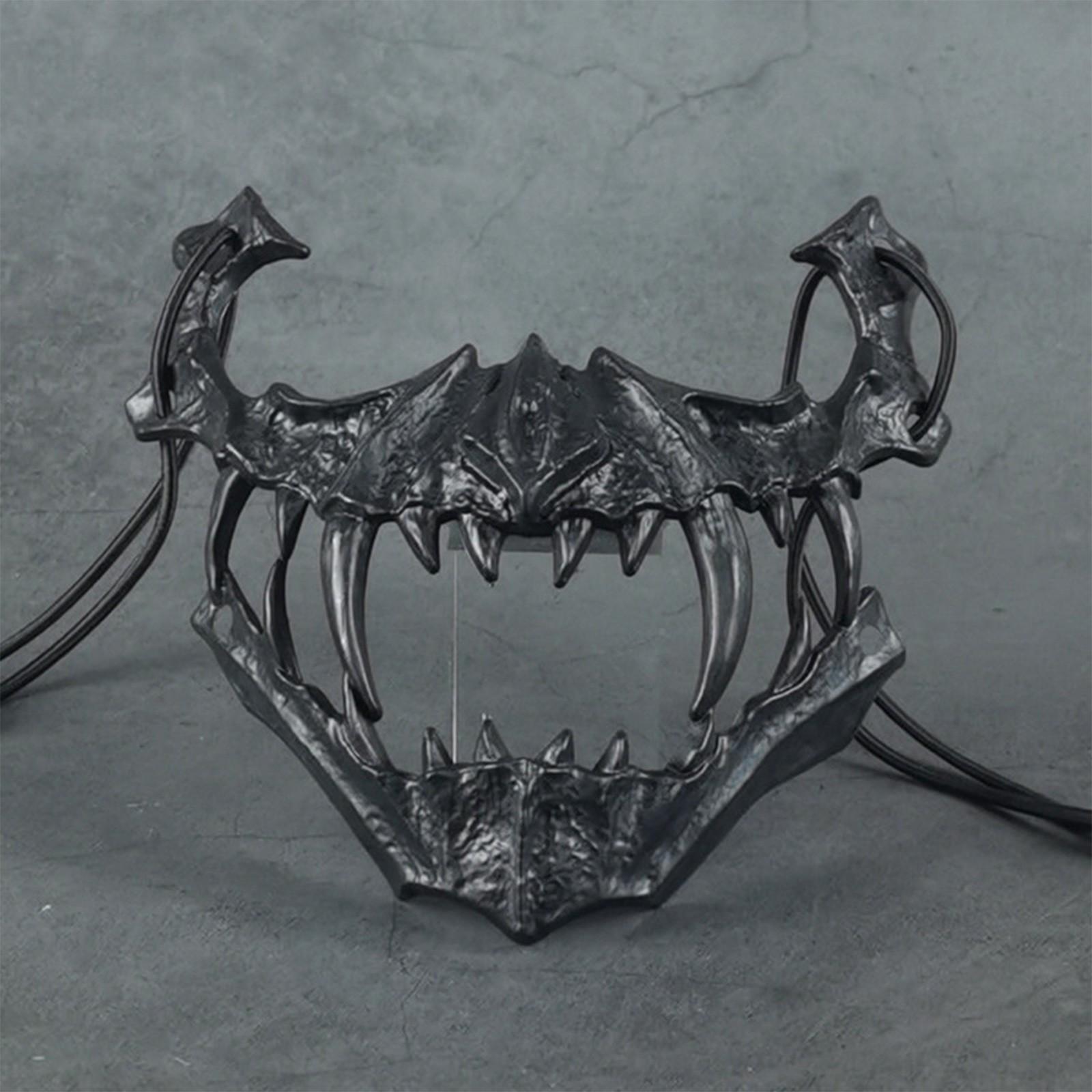 

Хэллоуин одеваются Dragongod Якша Тэнгу Зуб Череп Маска One Size