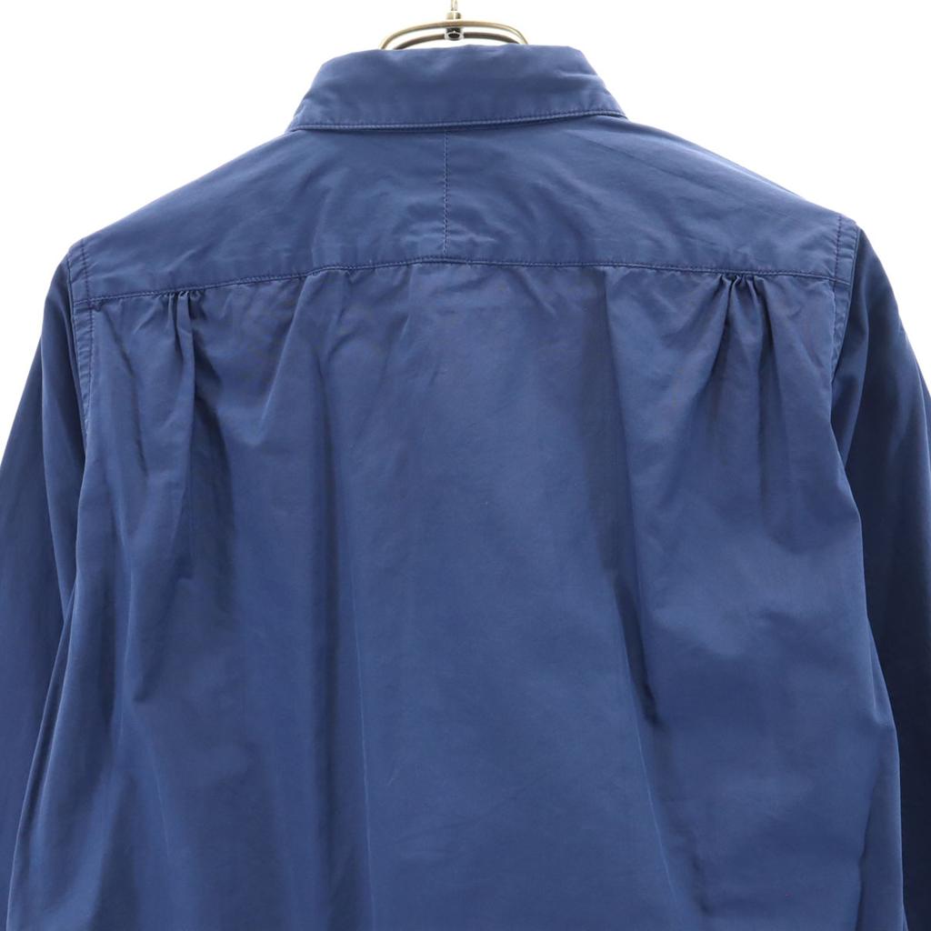 unused BRU NA BOINNE Long sleeve Cotton shirt OO Navy Men's Used