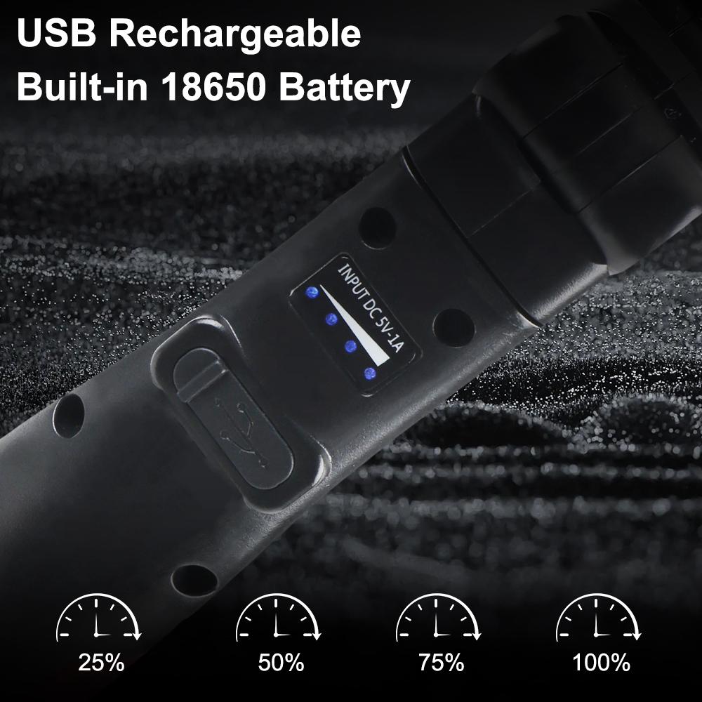 Hook Inspection Light USB Rechargeable COB Foldable For Garage camping LED Flashlight Cordless Portable Magnetic LED Work Light