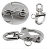 Outdoor Sports 316 Stainless Steel Ring Type Rotating Spring Shackle, Hand Pulled Quick Hanging Shackle, Quick Release Shackle
