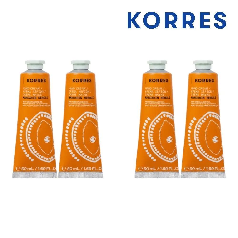KORRES KORRES Mandarin Neroli Hand Cream 50ml (4 pieces)