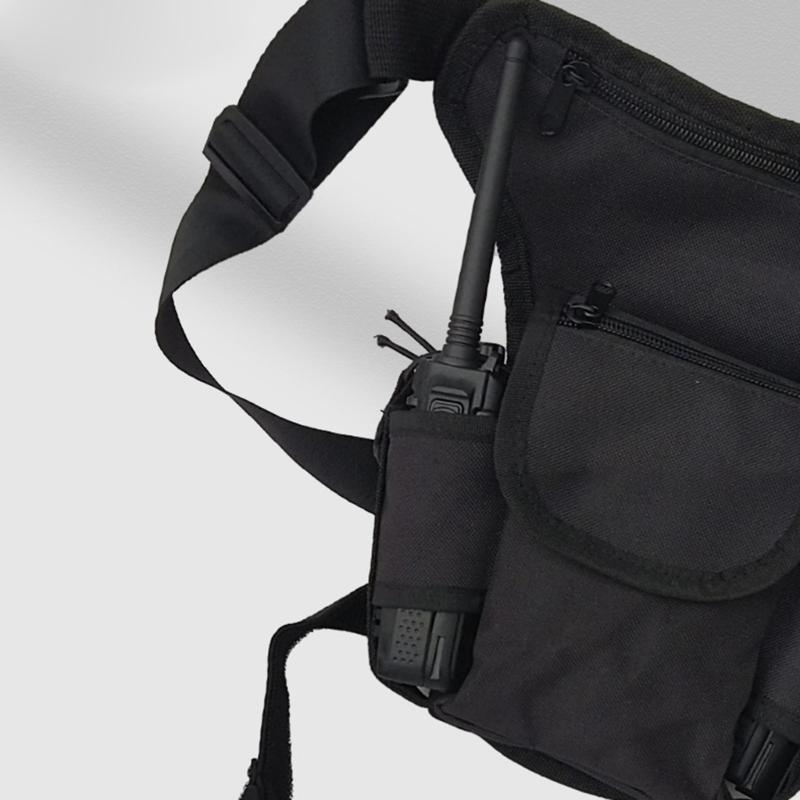 Oxford Cloth Two Way Radio Carry Bag Adjustable Camping Hiking Thigh Pouch Tactically Drop Leg Outdoor Slings Bags
