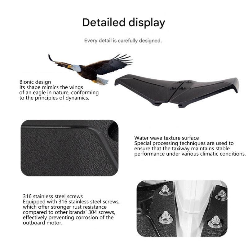 DIY Hydrofoil-Aufsatz für Wasserfahrzeuge mit Edelstahl-Beschlägen verbessert Handling & Sicherheit für den Einsatz mit Außenbordmotoren