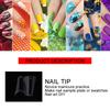 504pcs Professional Nail Art Tip Practice False Fake Nail Patch DIY Manicure ToolTransparent