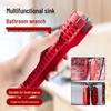 Multifunctional 8-in-1 Bathroom Sink Plumbing Wrench Tool
