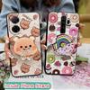 Anti-knock Soft Case Phone Case For Redmi A5 4G/Xiaomi Poco C71 4G Rotatable stand Cartoon Skin feel silicone Simplicity