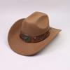 New Western cowboy top hat men and women couple gentleman's hat horse head decoration with jazz hat Tibetan