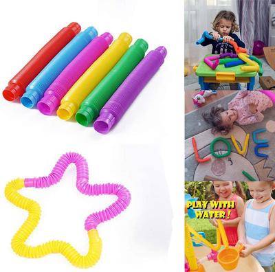 Modisches Sensorisches Spielzeug Autismus Kunststoffbalg Fidget Spielzeug Teleskoprohr Stressabbau Quetschspielzeug Anti Stress