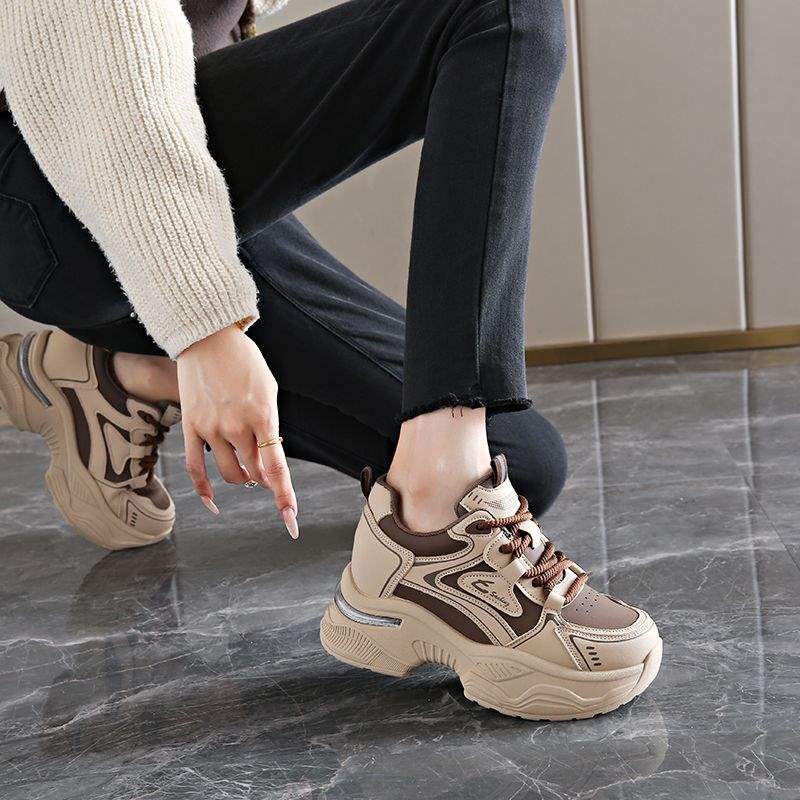 Dad Shoes Children 2025 New Autumn and Winter Small Inner Height Increase Women's Shoes Platform Casual Sports Shoes