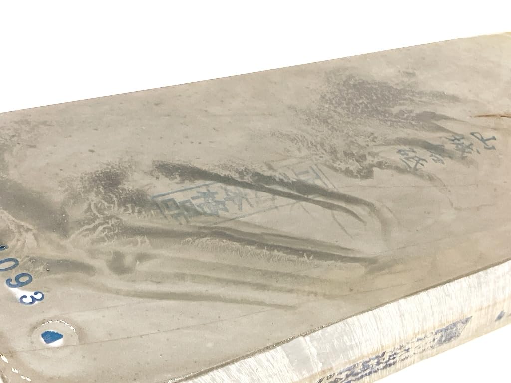 Natural Whetstone Shomotoyama Yamashiro Meiji Ukyo Ward Umegahata White Whetstone Multifoam Light Yellow Period 24 Kirigami Mid-Meiji #93 /1,776g