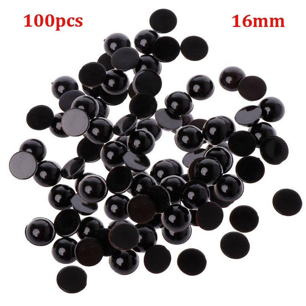 100pcs Black Safety Eyes Plastic Children Kids Toys High Quality Animal Puppet Crafts For Bear Doll