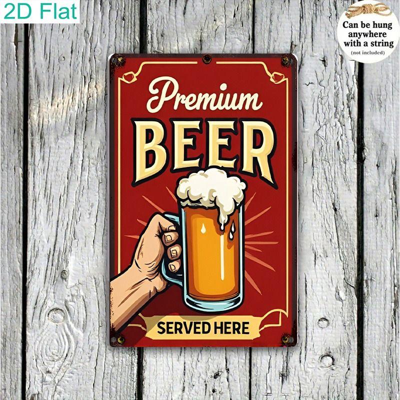 Decorative Metal Beer Sign 30x20cm