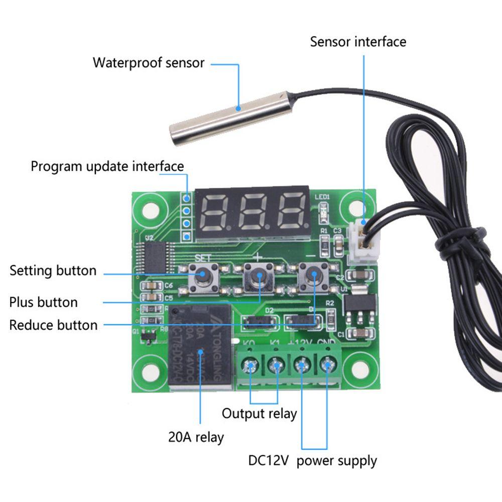Professional Accurate Temperature Control Switch W1209 DC 12V Sensor Module Thermostat Disjunctor