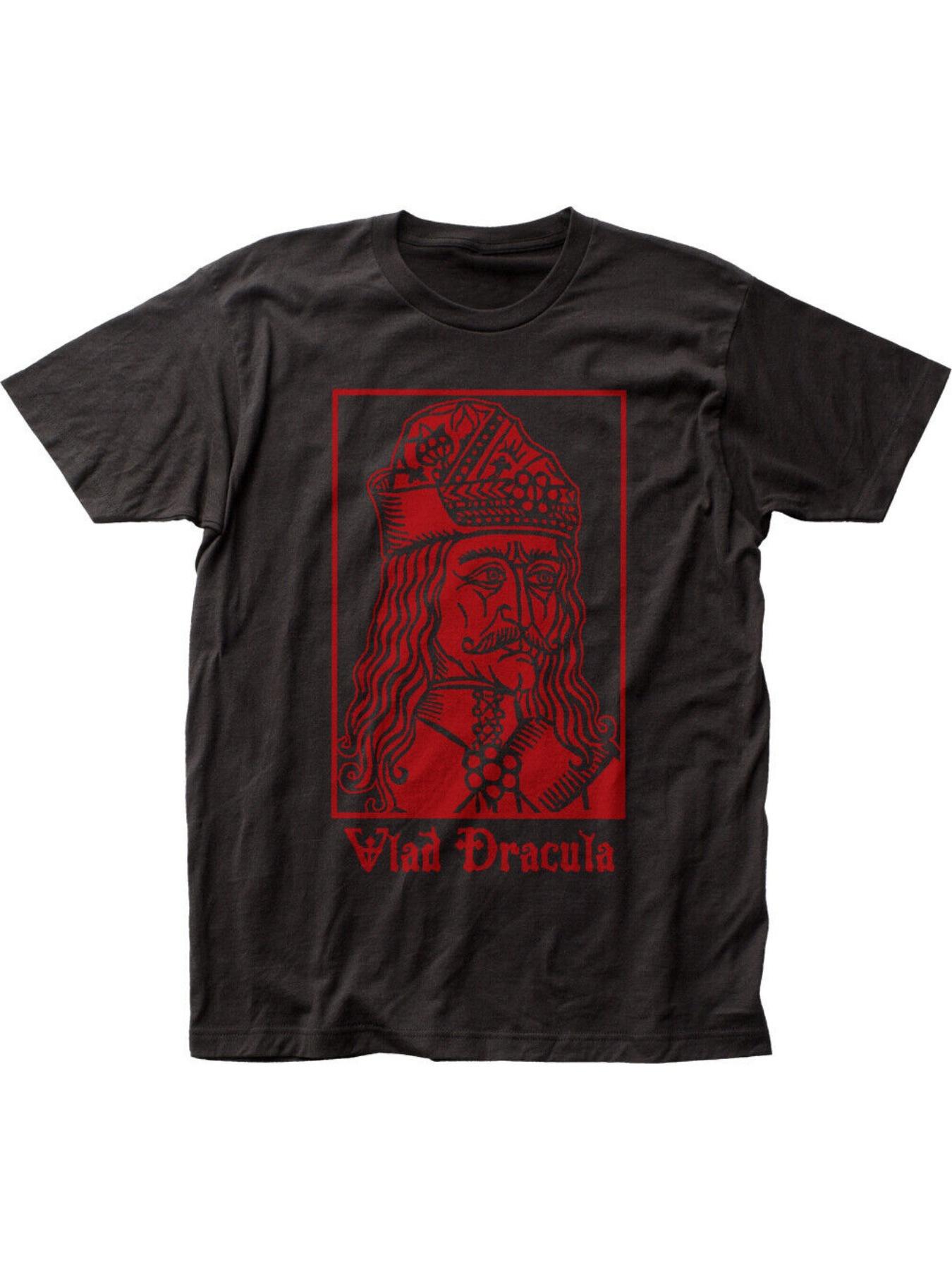 Vintage-Inspired Dracula Graphic T-shirt - Black XXL
