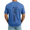 Men’s V Neck Short Sleeve T Shirt with 1776 Print Casual Loose Fit Top with Chest Pocket Suitable for Everyday Wear