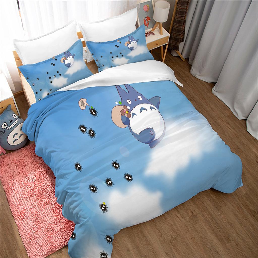 Anime Home Bedroom Comforte Nordic Polyester Material Suitable for Children and Adults 3-piece Set