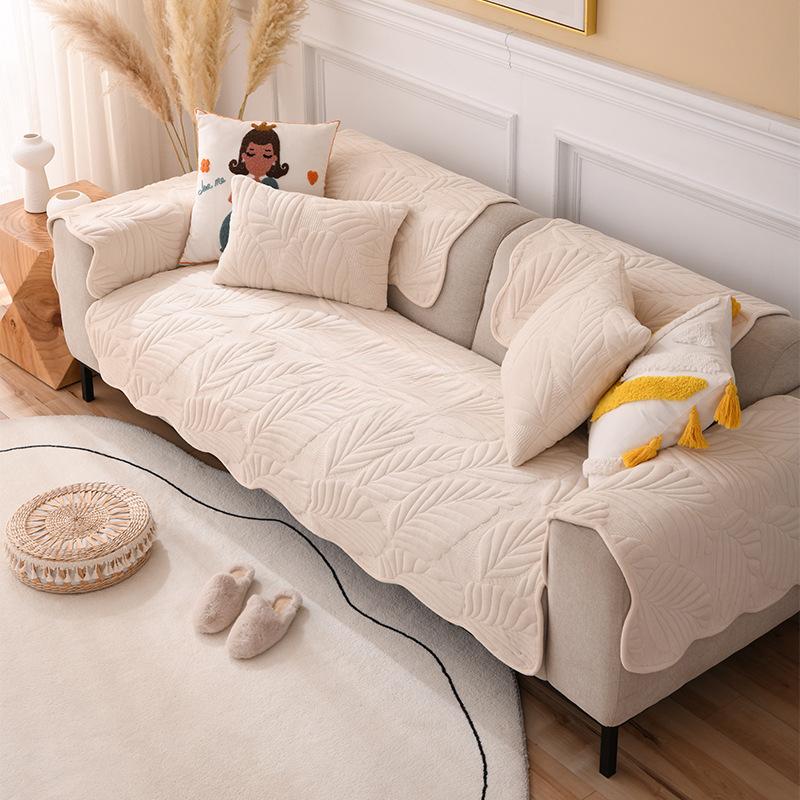 

Четыре сезона универсальная подушка для дивана из молочного волокна, утолщенный нескользящий чехол, тканевая подушка, универсальный чехол для дивана, устойчивый к царапинам 90*120