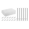1 Set Raised Garden Bed Netting, Garden Bed Insect Netting Kit, 2.6ft Metal Support Stakes with 4Ft x 8Ft Fine Mesh