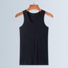 2Pcs Men Athletic Tank Tops Solid Color Crew Neck Sleeveless Tee Breathable Casual Summer Vest for Gym Outdoor Workout Beach